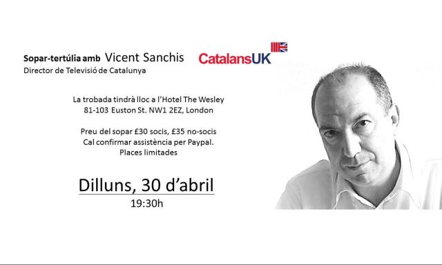 Sopar amb Vicent Sanchis, Director de Televisió de Catalunya