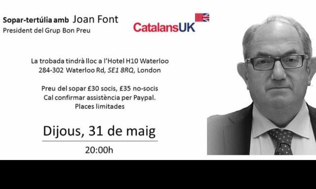 Sopar-tertúlia amb Joan Font (president del Grup Bon Preu)