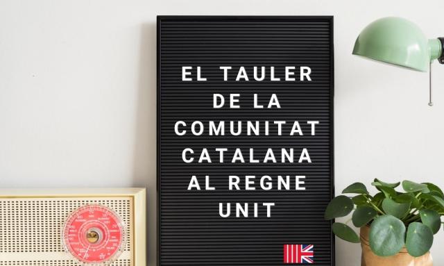 El tauler de la comunitat dels catalans al Regne Unit